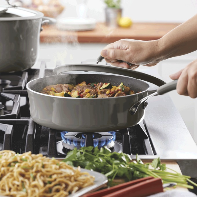 Rachael Ray Cook+Create 3-qt. Sauté Pan, , large