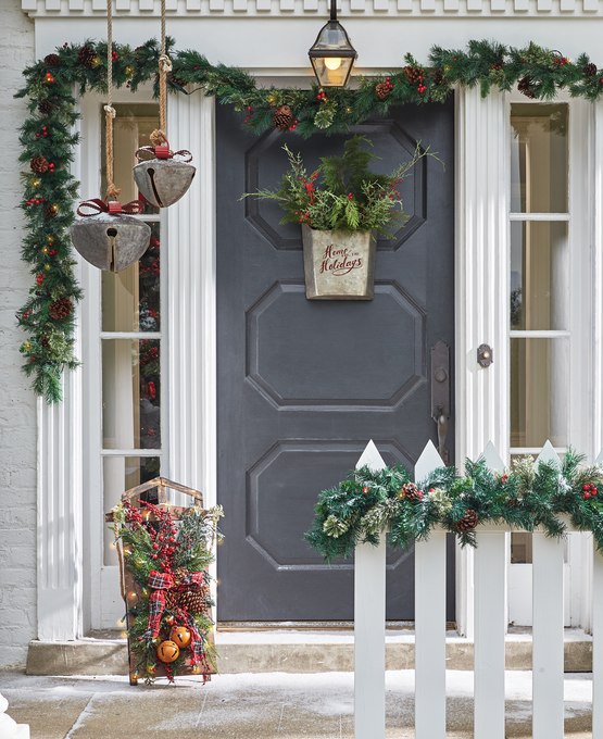 6' Cashmere Garland with Lights, , large