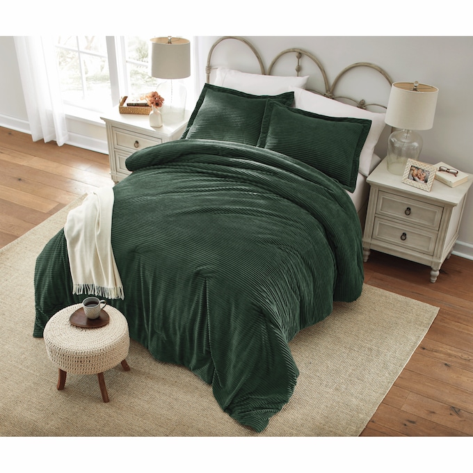 Color Connection Corduroy Down-Alternative Comforter Set, , large