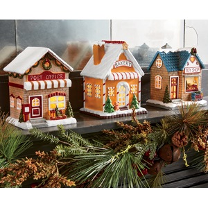 Buy All 3 Lighted Christmas Shops and Save, , large