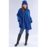 Fleece Ruffle-Trim Cape, , large