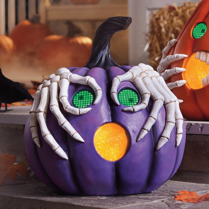 Digital-Eyed Pumpkin Figure, , large