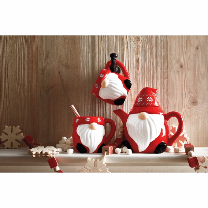 3-Piece Gnome Tea Set, , large