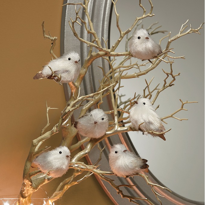 Set of 6 Mini Snow Birds, , large
