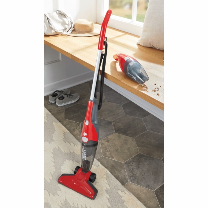 Dirt Devil Simplistik Plus 3-in-1 Bagless Corded Stick Vacuum, Red, , large