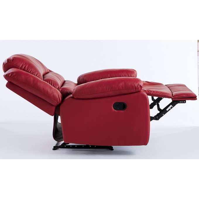 Overstuffed shop recliner chair