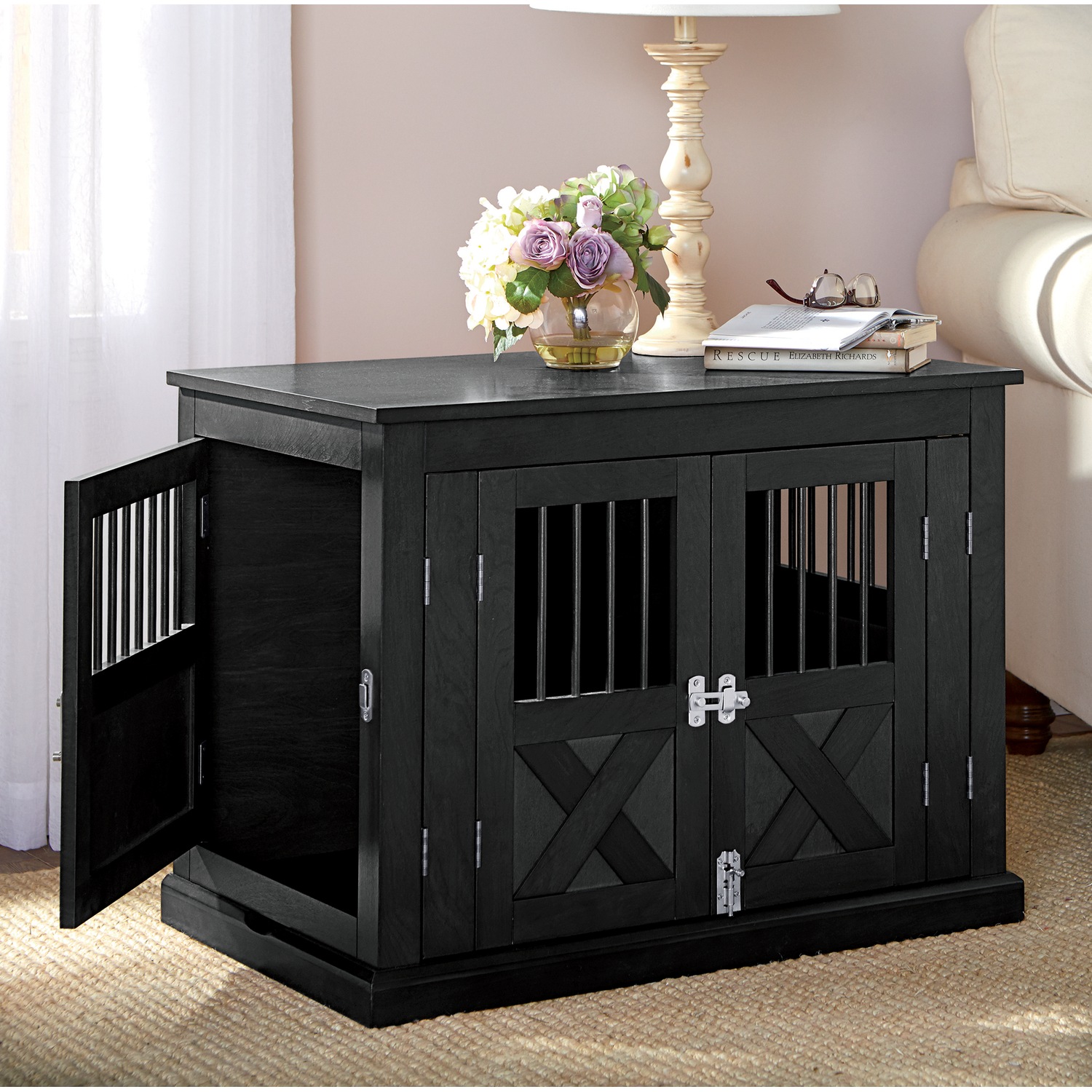 Twin Door Pet Crate Country Door