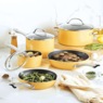 Farberware 10-Piece Cookware Set, Yellow, large