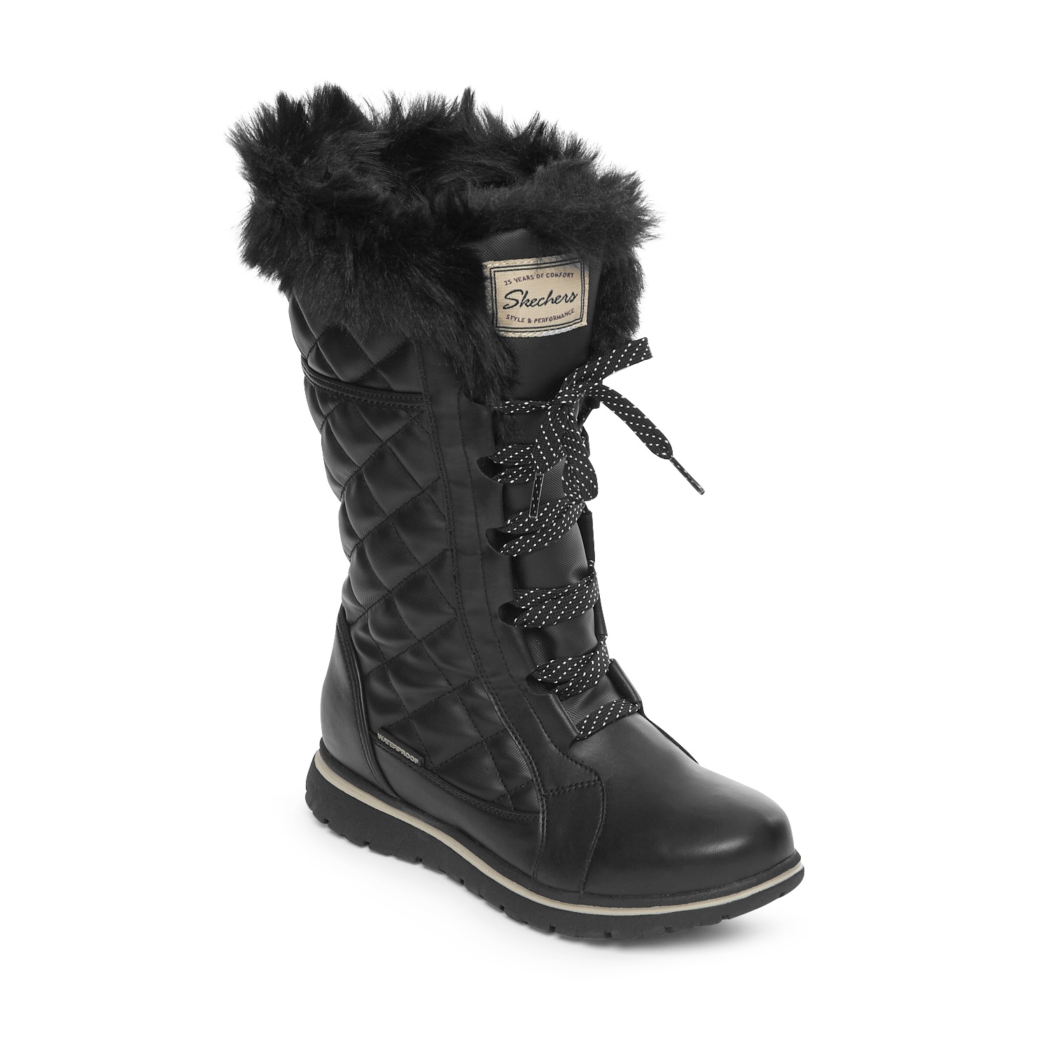 Skechers tall quilted boots store