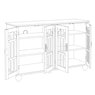 Arched Mission-Style TV Stand, , large