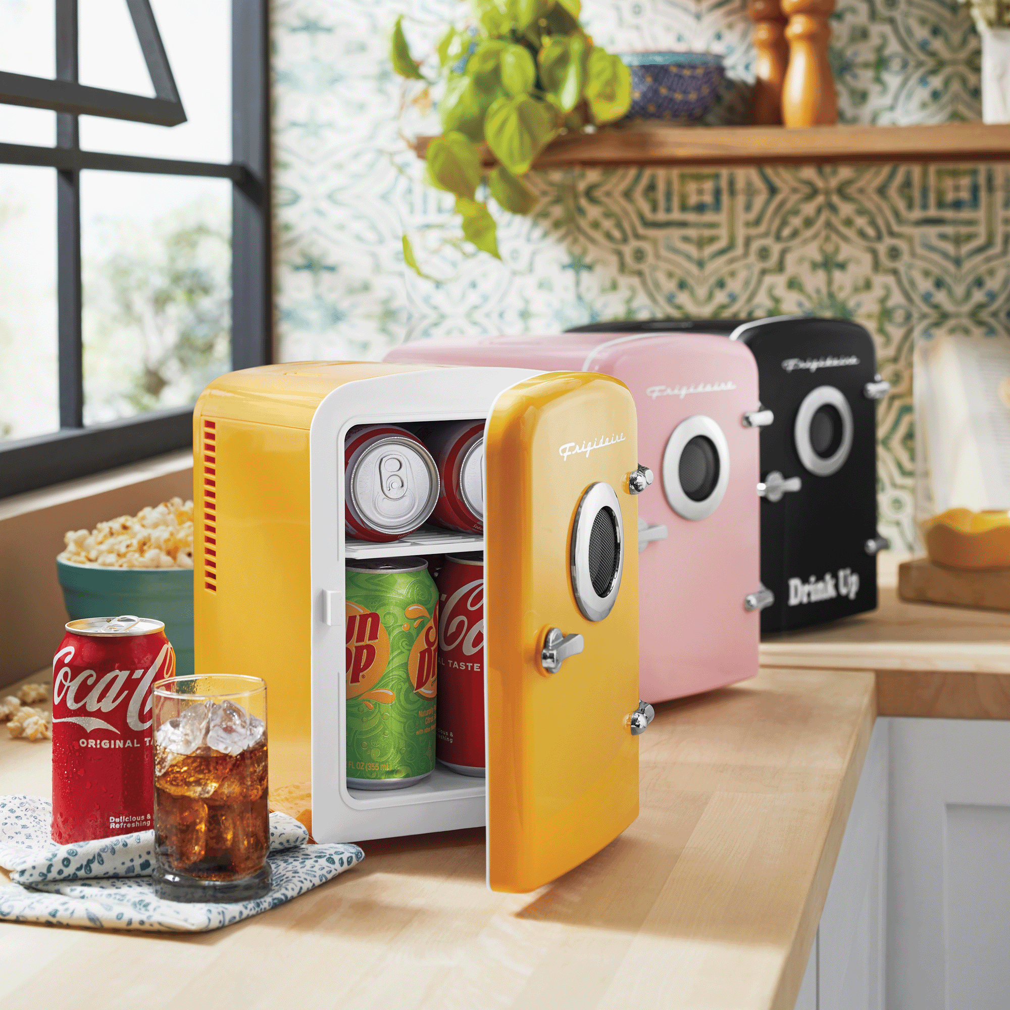 Personalized Frigidaire 6-Can Mini Fridge with Wireless Speaker, , large