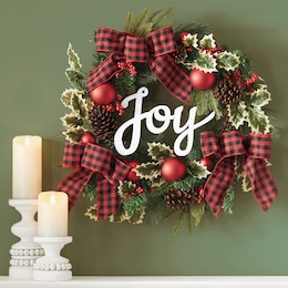 Evergreen Joy Wreath, , large