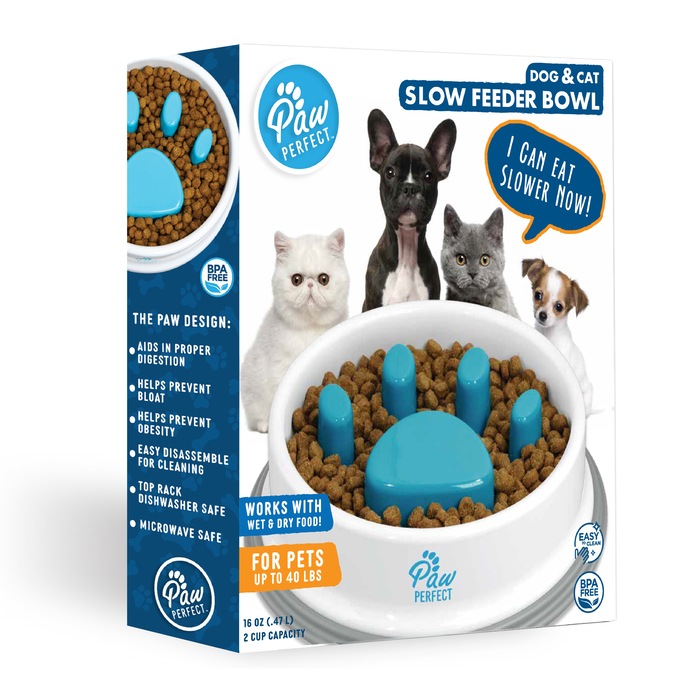 Paw Perfect Slow Feeder Bowl, , large