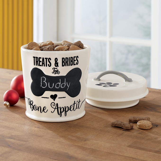 Bone App&eacute;tit Pet Treat Canister, , large