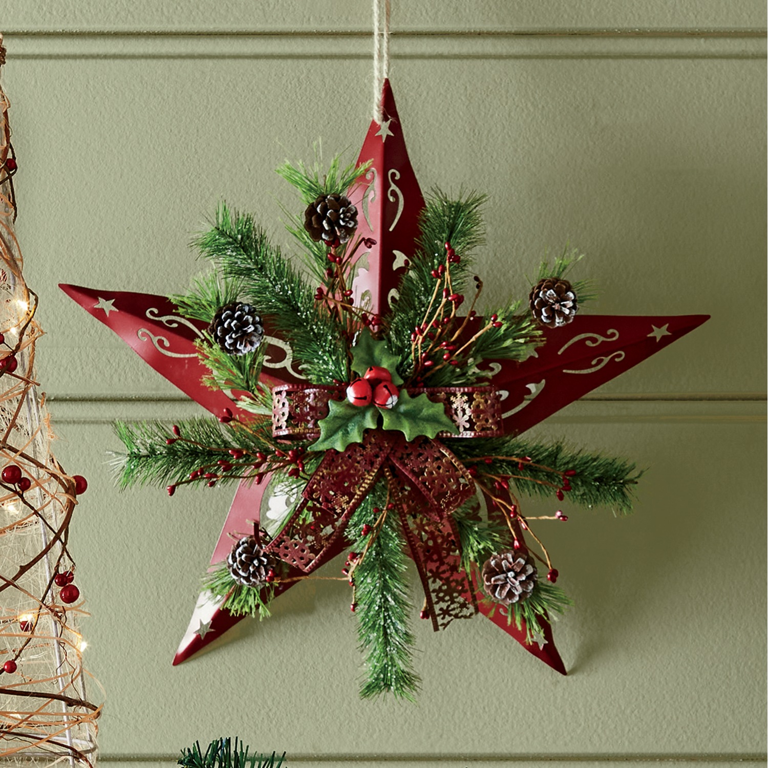 Decorated Holiday Barn Star Country Door