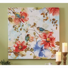 Floral Birds Wall Art, , large