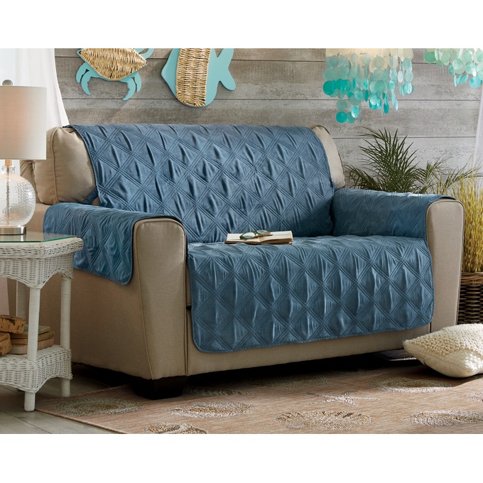 Faux-Suede Waterproof Secure-Fit Furniture Protector, , large