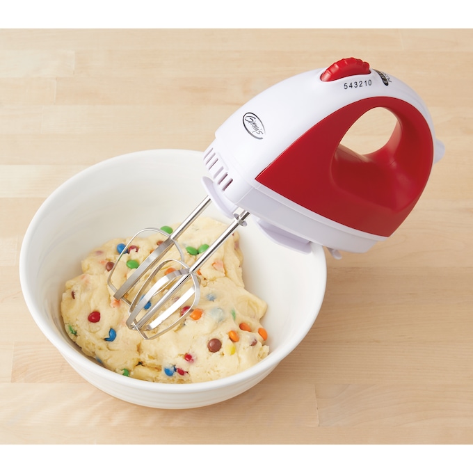 Ginny's Brand 5-Speed Hand Mixer with Storage Case for Cord and Attachments, , large