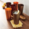 Set of 6 Aluminum Tumblers, Harvest, large