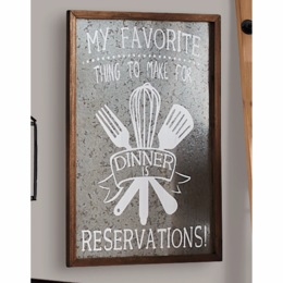 Galvanized Make Reservations Wall Art, , large