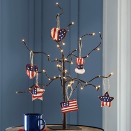 Set of 6 Patriotic Ornaments, , large