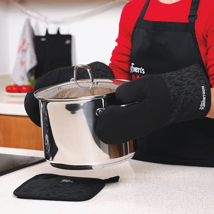 Guy Fieri Flavortown 10-Piece Stainless Steel Cookware Set, , large