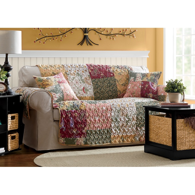 Quilted Furniture Protector and Pillow Cover