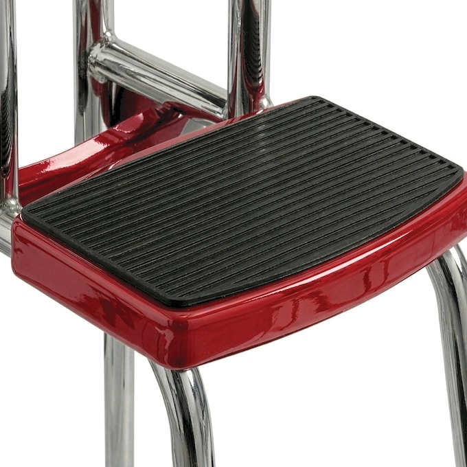 Retro Step-Stool Chair, Red, large
