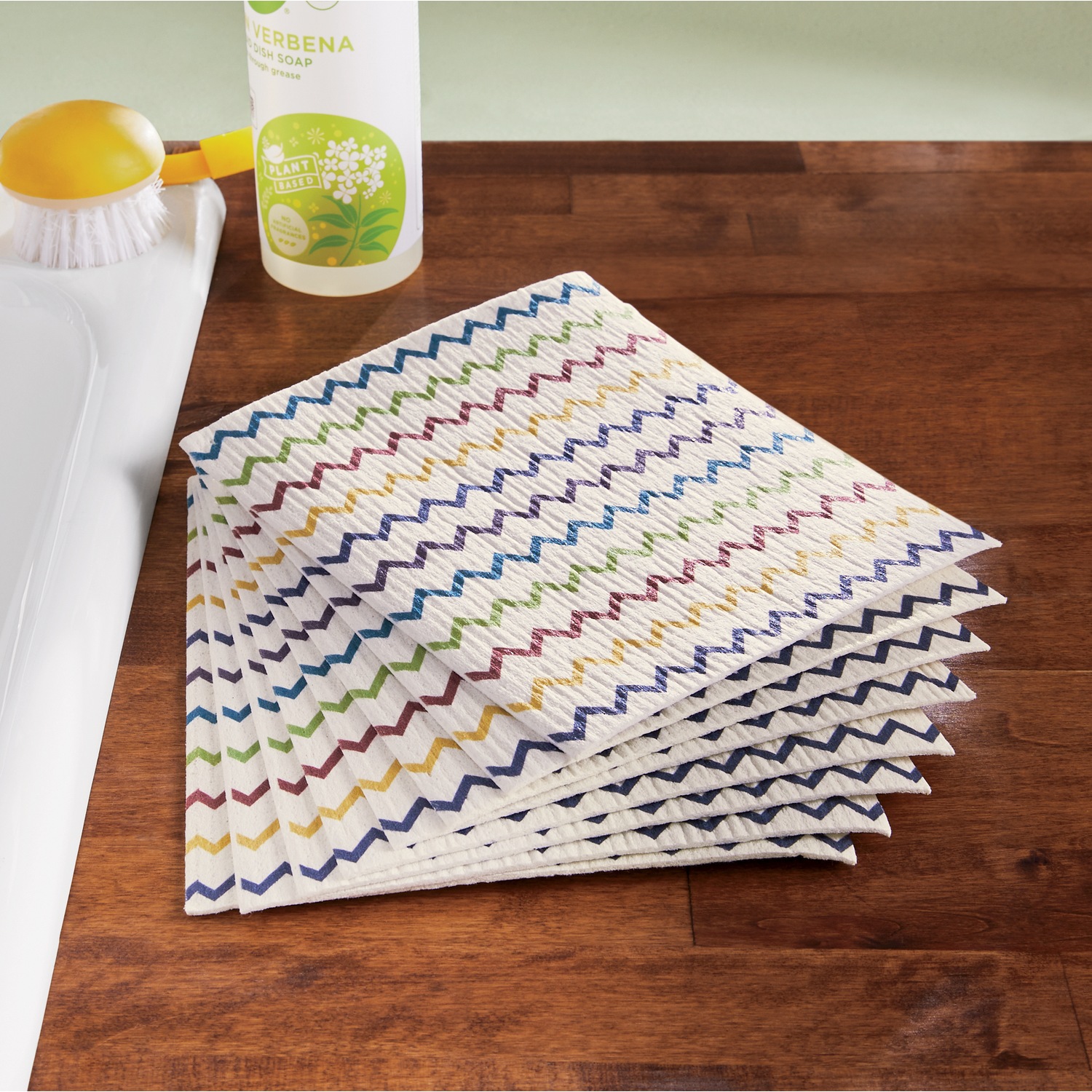Set of 8 Eco Friendly Reusable Dishcloths Country Door