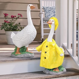 Cement Porch Goose and April Showers Outfit, , large