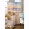 Lit Reversible Coastal Views Room Screen, Multi, large