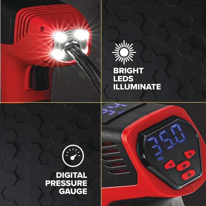 Bullseye Pro Rechargeable Tire Inflator, , large