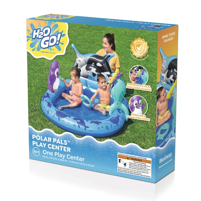 Bestway H2OGO! Polar Pals Kids Inflatable Water Play Center, , large