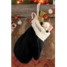 Mitten Stocking, Black, large