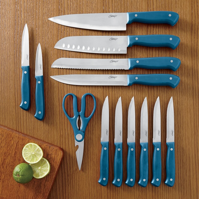 The Pioneer Rustic 14-Piece Cutlery Set With Knife Block for sale