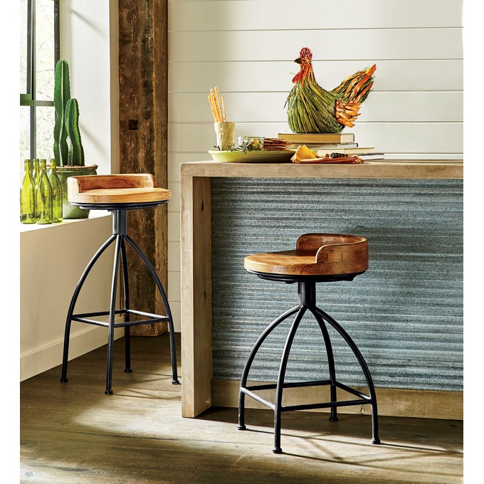 Blake Wood Bar Stool, , large