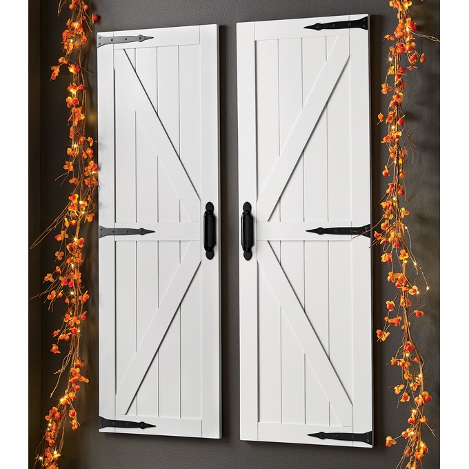 Set of 2 White Beadboard Doors | Country Door