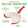 Set of 2 Greenlife Soft-Grip Ceramic Saucepans, , large