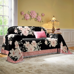 Magnolia Tapestry Furniture Throw, , large