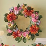 Lit Butterfly Floral Wreath, , large