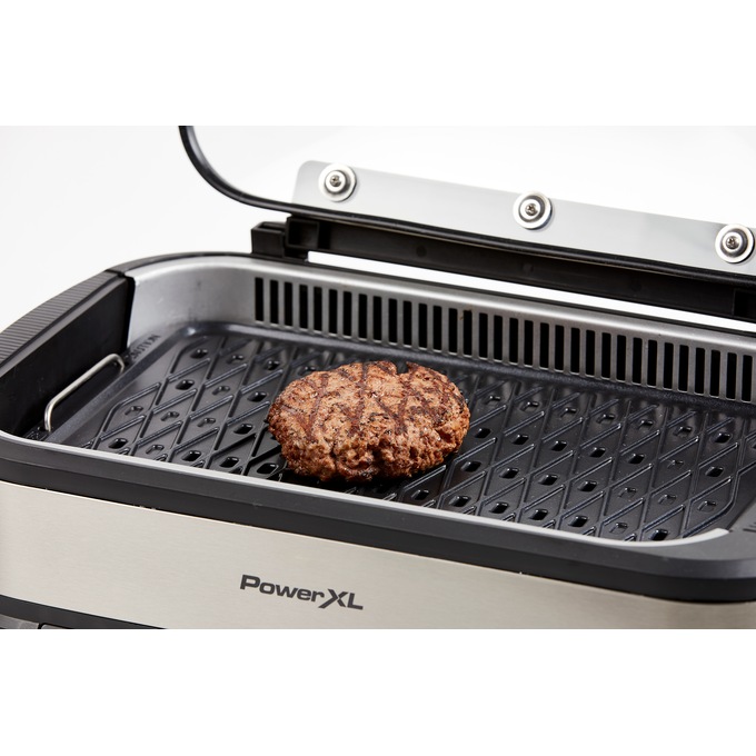 New Power Smokeless Indoor Electric Grill with Lid. - Rocky