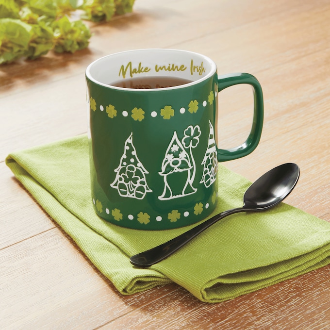 Gnomes 4-Leaf Clover Mug, , large