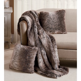 Faux-Fur Throw, , large