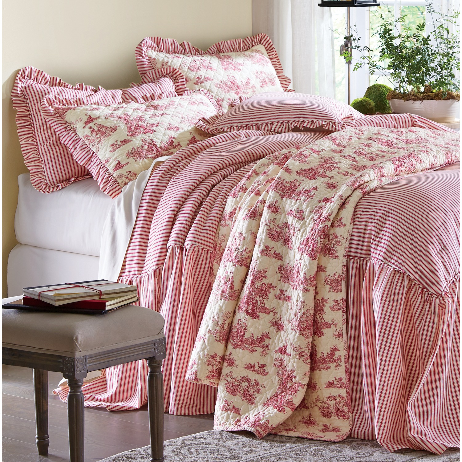 Toile bedding deals