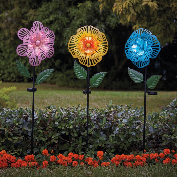 Solar Flower Stake, , large