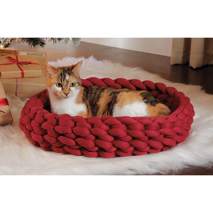 Ultra-Soft Braided Pet Bed, , large