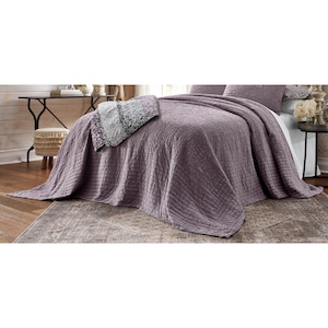 Presley Floor Length Matelasse Bedspread, , large