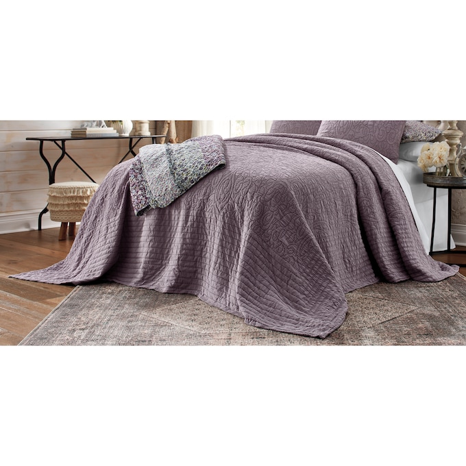 Presley Floor Length Matelasse Bedspread, , large