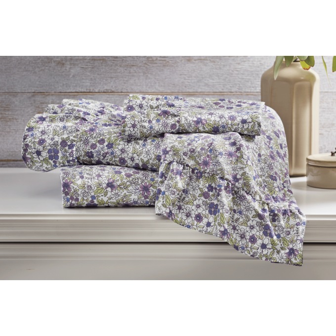 Clara Ruffle Microfiber Sheet Set, , large