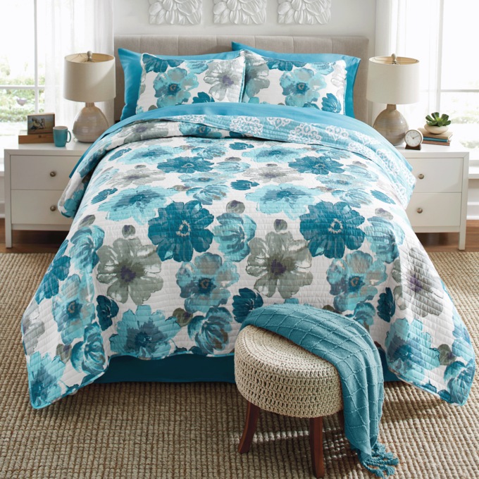 Leah 3-Piece Reversible Quilt Set, , large